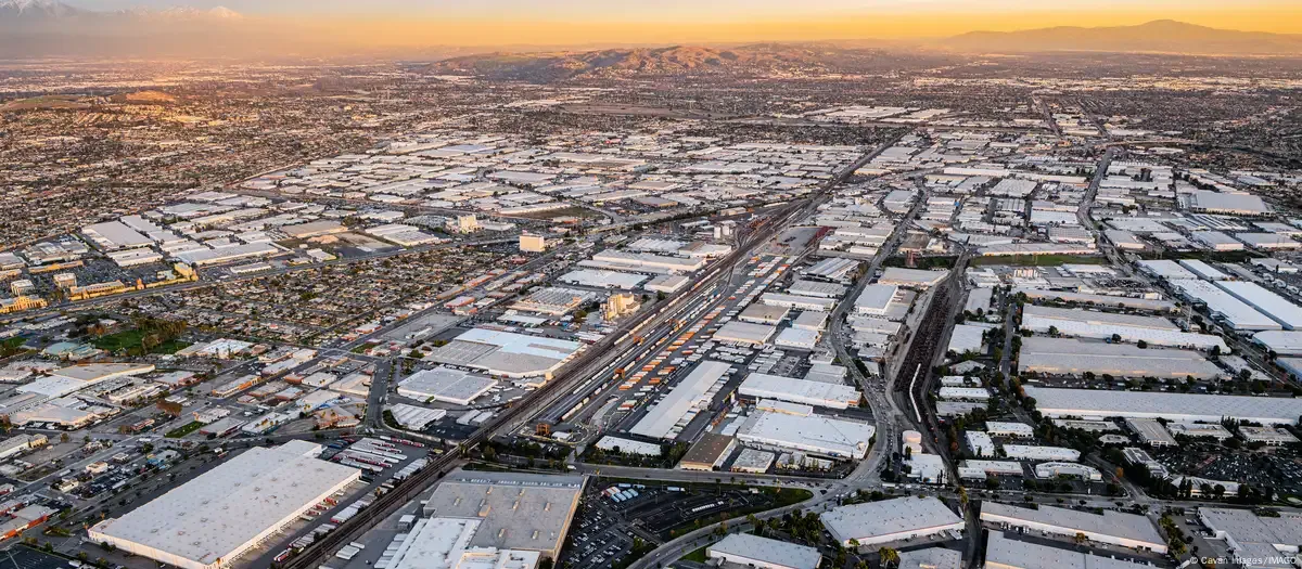 Aerial view of Los Angeles